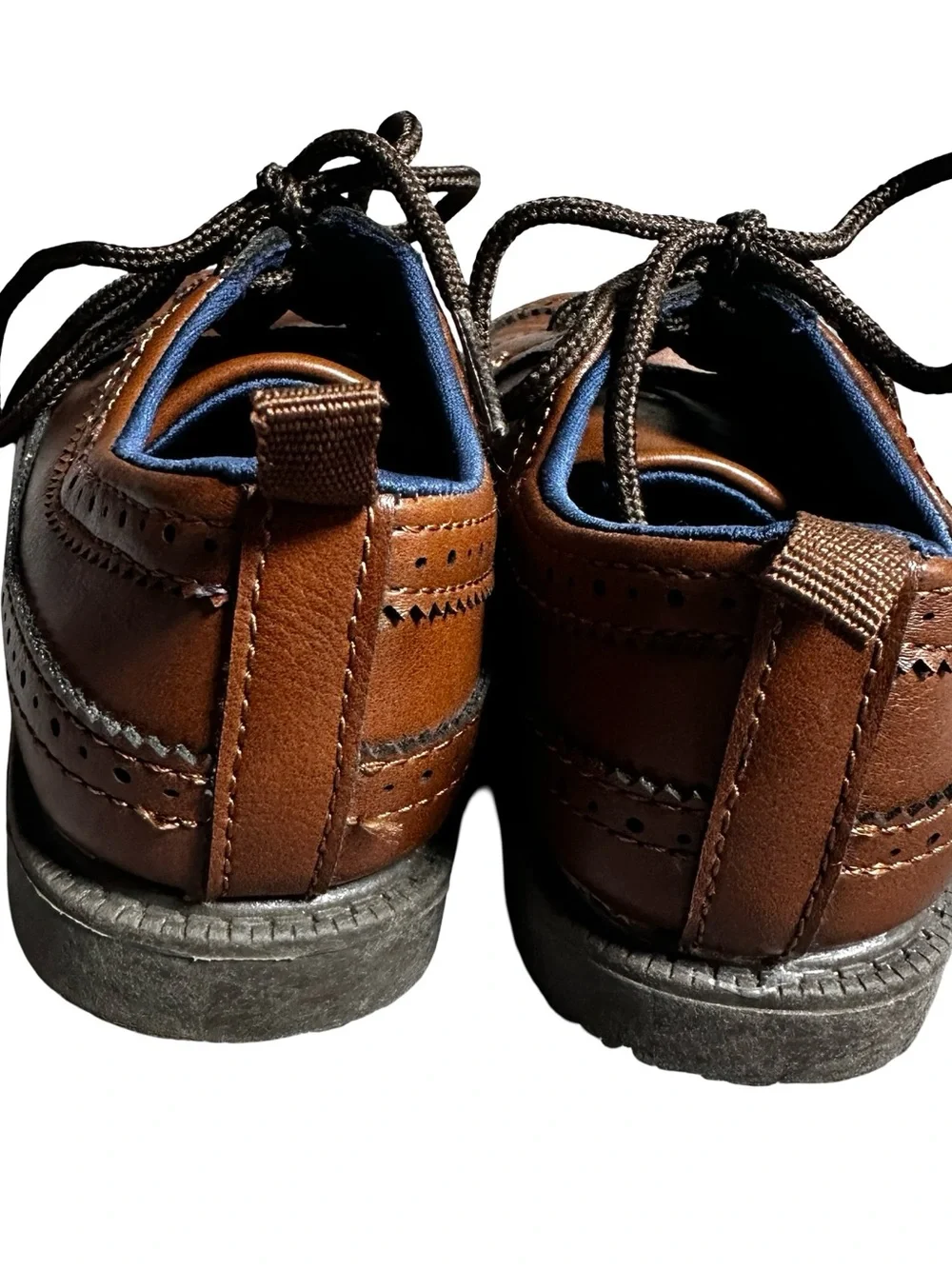Carter’s Boys Brown Wingtip Oxford Brogue Dress Shoes Size 11M